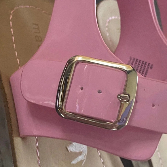 Madden Girl Womens Pink Sandals Size 5 M Casual Side Buckle Summer Open Toe - Picture 10 of 10